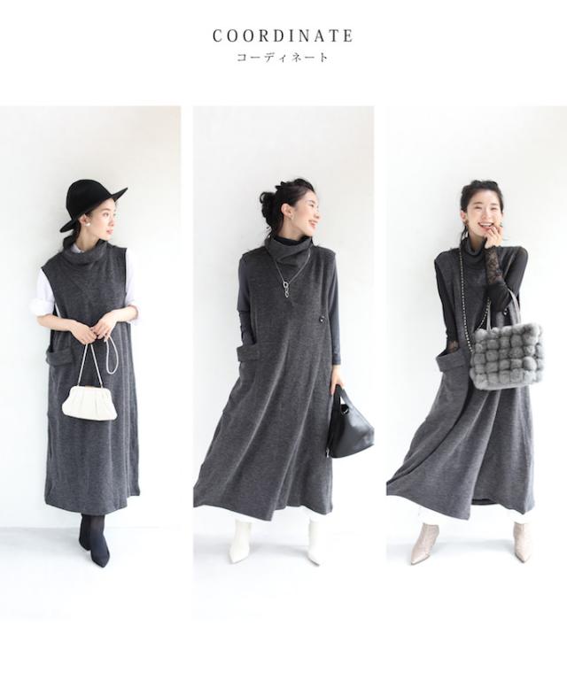 1 再入荷 W グレー M 3l 対応 5箇所の体型隠し ワンピース 体型カバー レディース Cawaii ファッション 30代 40代 50の通販はau Pay マーケット Cawaii