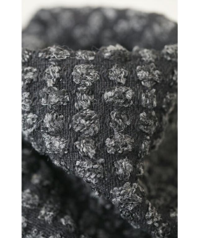 冬新作 ワンピース 冬 w54273（S~3L対応） ぽこぽこ柄が浮き立つ