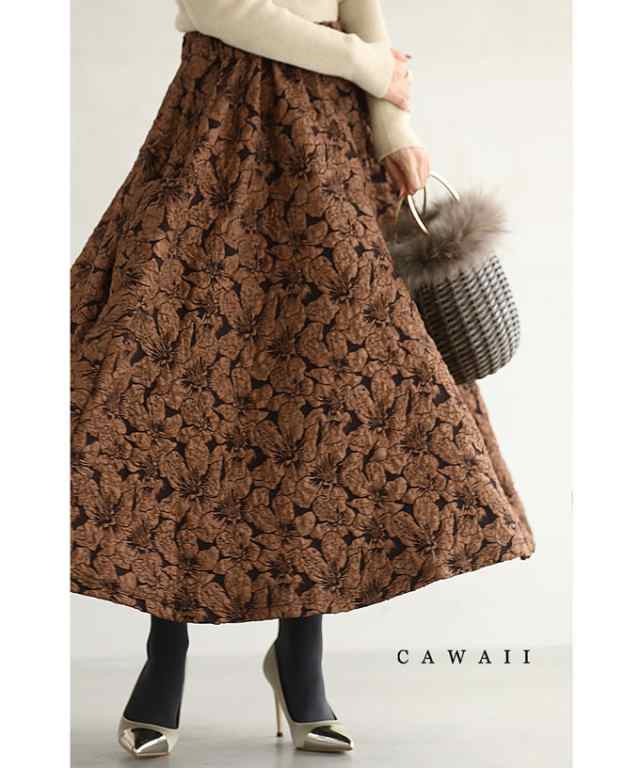 再入荷2月9日 エンボス加工の花浮かぶクラシックフラワーミディアムスカート frm00065od cawaii レディース ファッション 他にはない スの通販は 7,966円