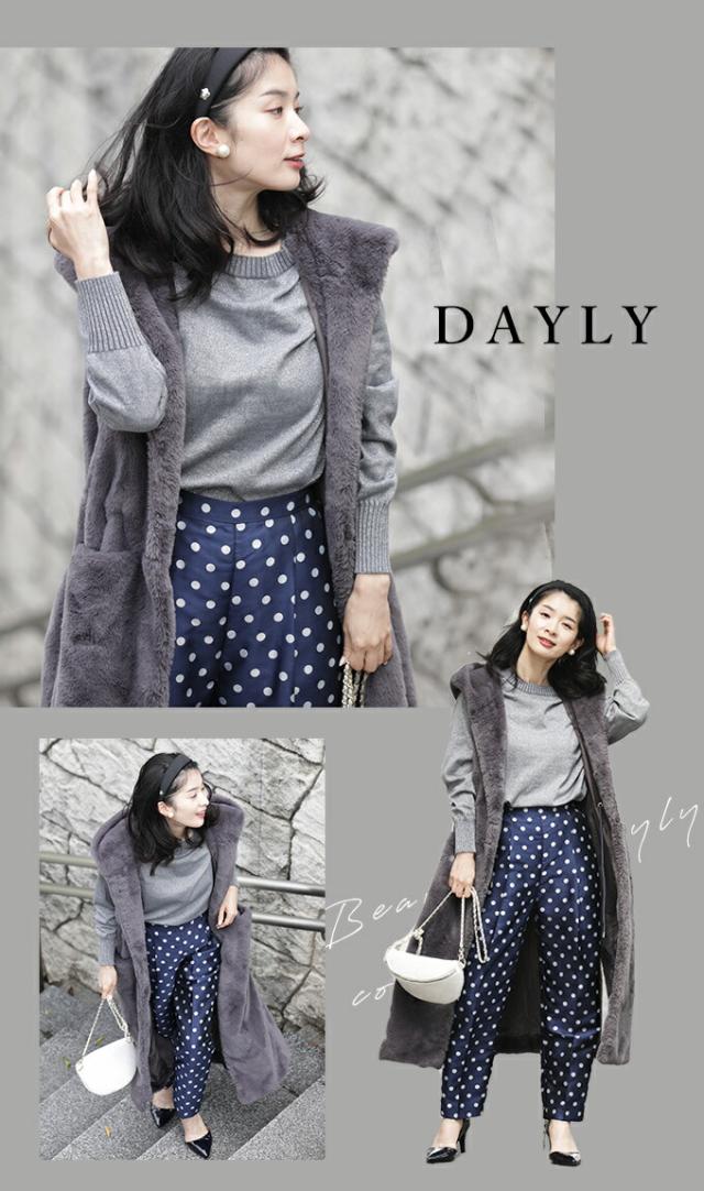 再入荷11月19日 華やぐ煌めきラメ クルーネックニット Back to BASICS