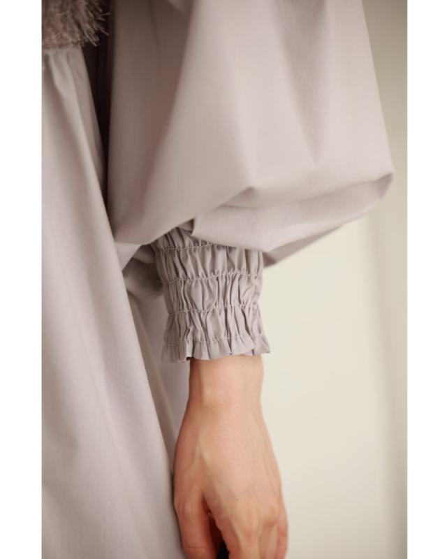 再入荷3月9日 前後ふわふわシャギーのAラインチュニック トップス