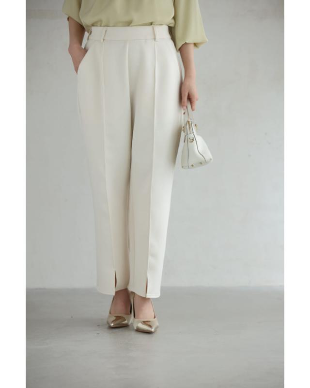 新作2月15日 フロントラインの裾スリットパンツ cawaii fse00090od