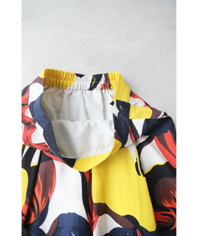 S~L対応）色彩の美しさ溢れるアート柄ミディアムスカート fzp00084od