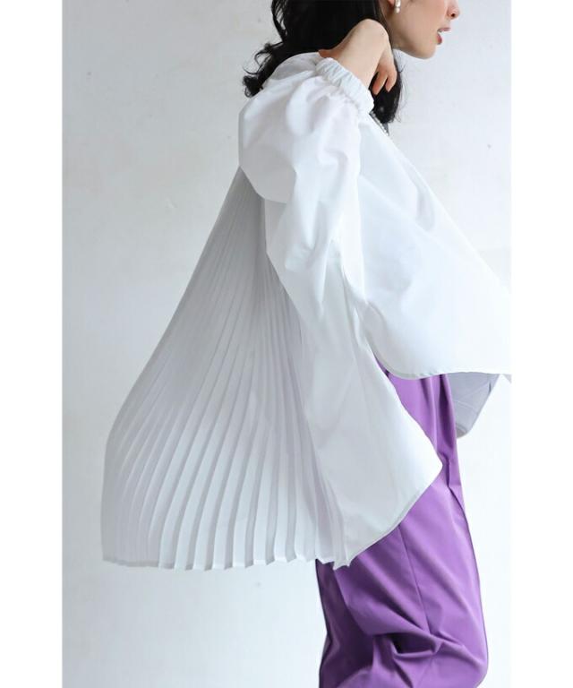 再入荷3月16日 バックプリーツ揺れるドルマンシャツトップス cawaii