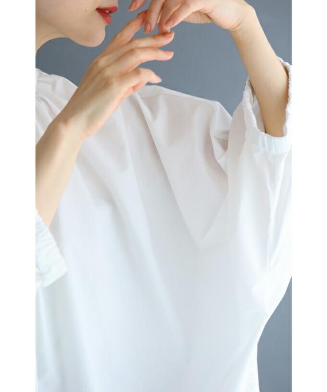 再入荷3月16日 バックプリーツ揺れるドルマンシャツトップス cawaii