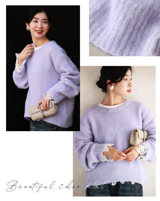再入荷11月9日 無難脱却！ 大人こそカラーニット トップス ニット