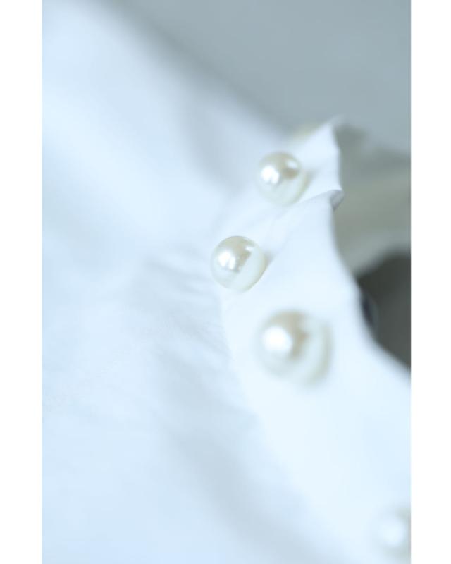 新作7月13日 首周り囲むパールネックシャツトップス cawaii fzp00240od