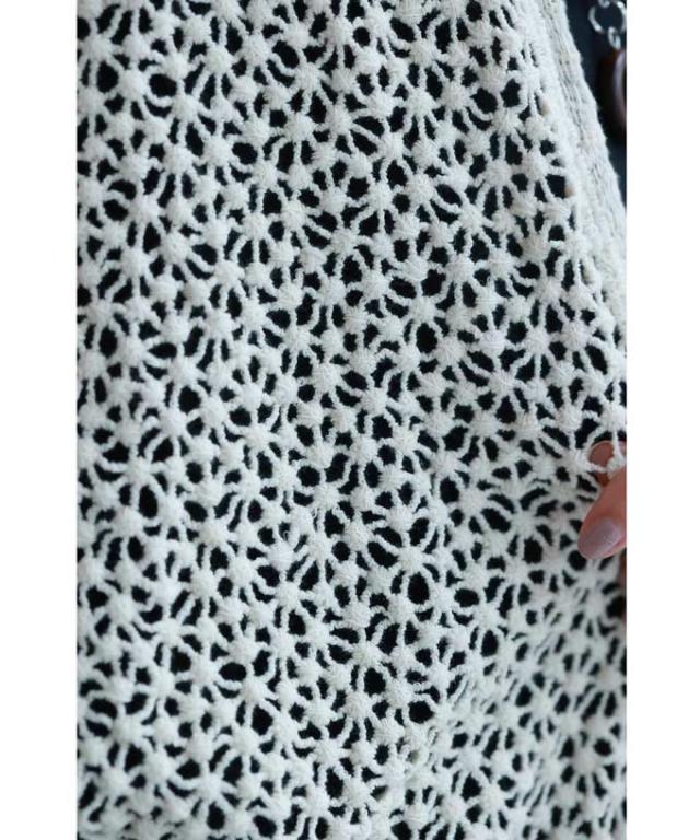 再入荷3月29日 切子風編みレースロングカーディガン cawaii w50328nc S