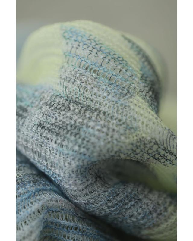 新作9月22日 ふんわり着心地柔らかな淡花シアーニットカットソー