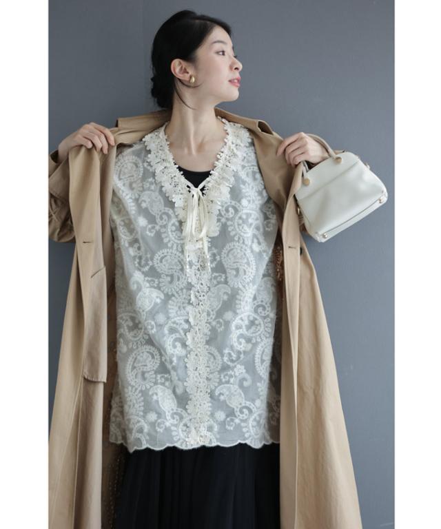 再入荷1月24日 花 レース ネック の ふわふわ 起毛 シアー ブラウス トップス レディース ファッション 秋服 春服 着回し 重ね着 ネック 体型カバー cawaii w60440ps アイボリー 日常使い キレイめ シンプル ミセス 30代 40代 50代 母の日 再入荷1月24日 花 レース ネック の ふわふわ 起毛 シアー ブラウス