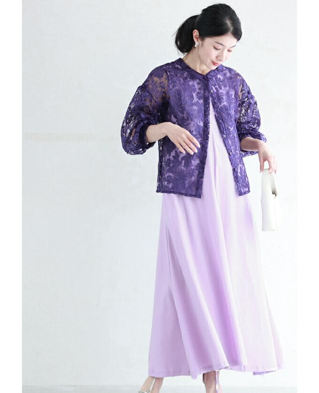 再入荷7月10日  「名脇役」 個性服を引き立てる カラーワンピース ワンピース ベスト レディース ファッション 春服 夏服 着回し 重ね着 体型カバー cawaii w60583ps 日常使い キレイめ シンプル ミセス 30代 40代 50代の通販は