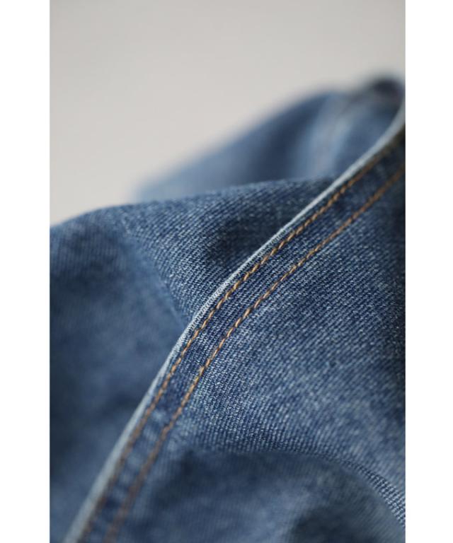 アシンメトリーデザインのデニムロングスカート スカート デニム