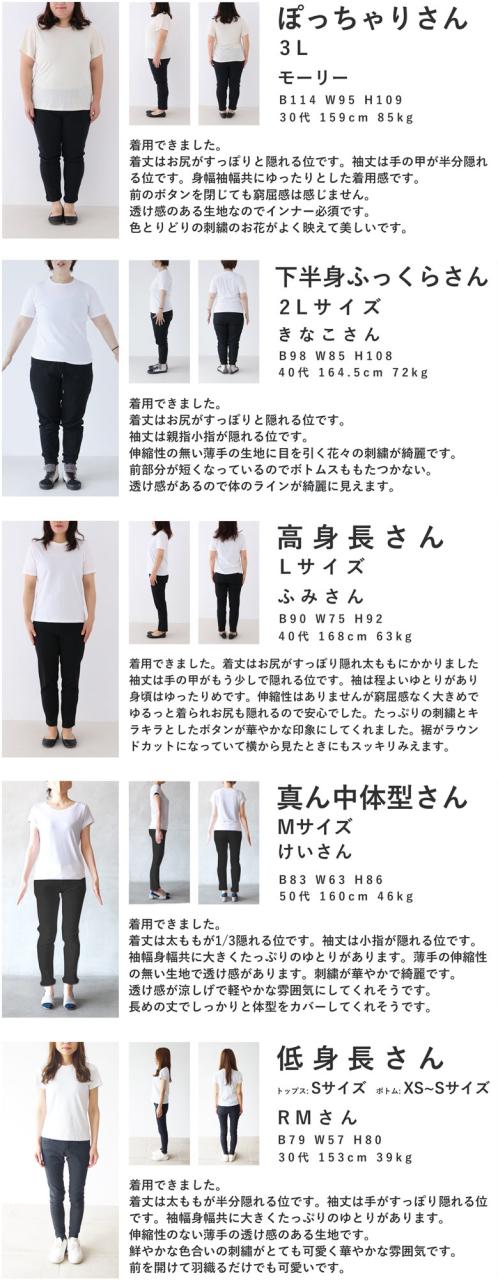 再入荷6月14日 アンティーク風ビジューボタンの花刺繍シャツトップス