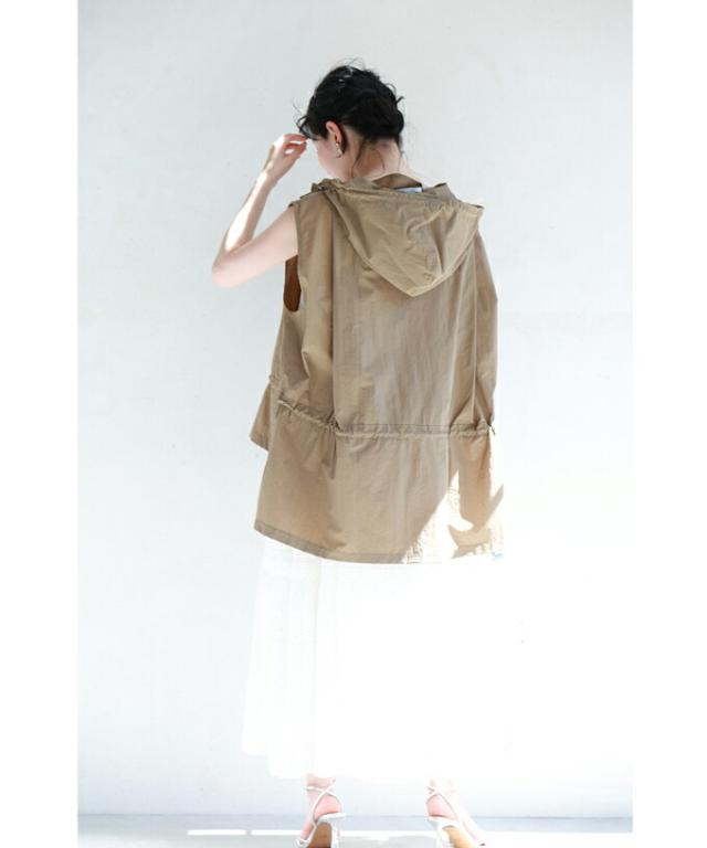 【セール商品返品交換不可】まで包み隠す前後差ヘムラインデザインベスト cawaii w60688ps S~3L対応 春服 春物 夏 夏服 夏物 UV対策 紫外線対策 日焼け対策 冷房対策 ブラック ベージュ 着回し 重ね着  レイヤード 体型カバー レディース ファッション ミセス 30代 40代 50代