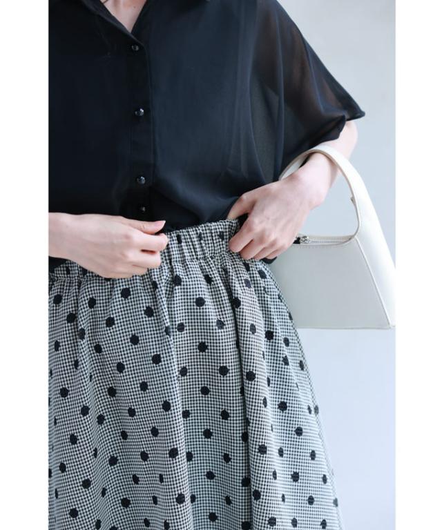 再入荷9月5日 大人可愛いチェックとドットのマリアージュセットアップ