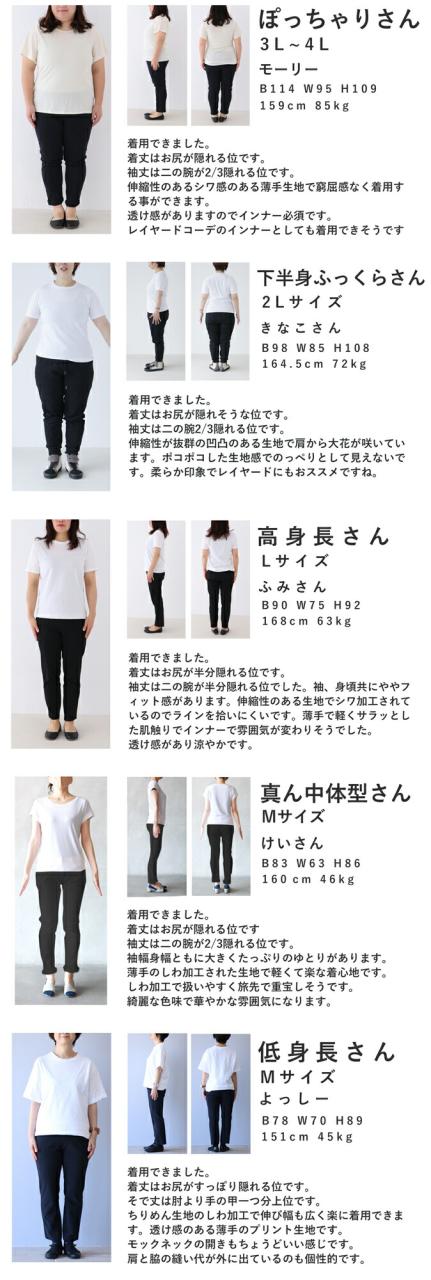 再入荷4月24日 大輪の花咲く伸びやかくしゅくしゅカットソートップス