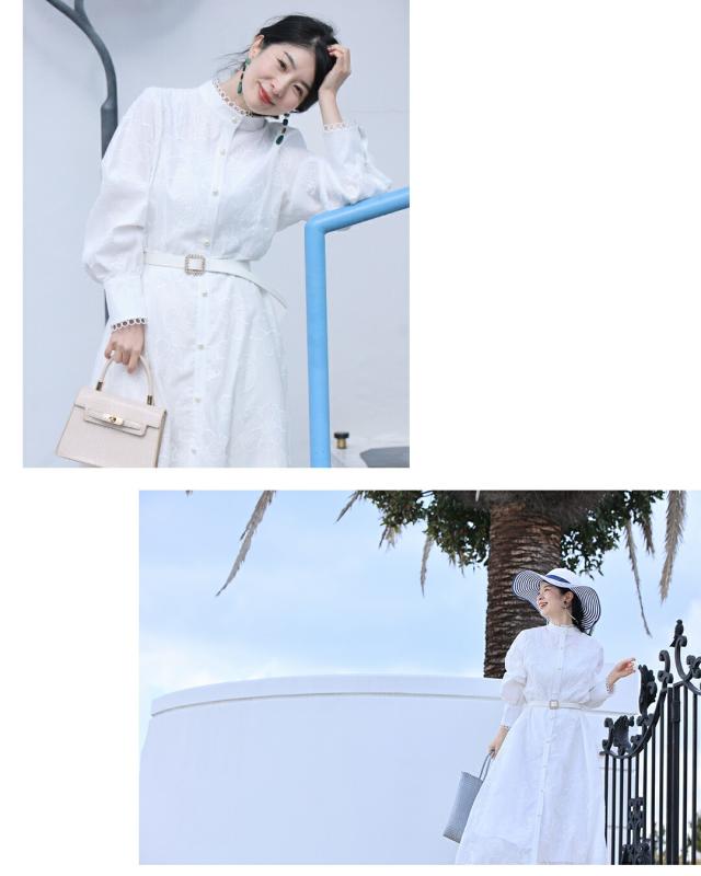 再入荷8月24日 春一番。私が始まるとっておき花刺繍ロングワンピース