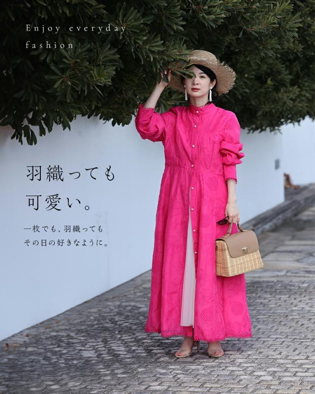 再入荷8月24日 春一番。私が始まるとっておき花刺繍ロングワンピース