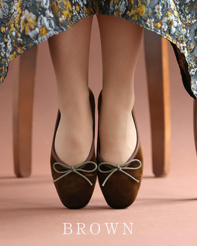 新作10月9日 恋する ベルベットバレエシューズ cawaii w61524ps ブルー