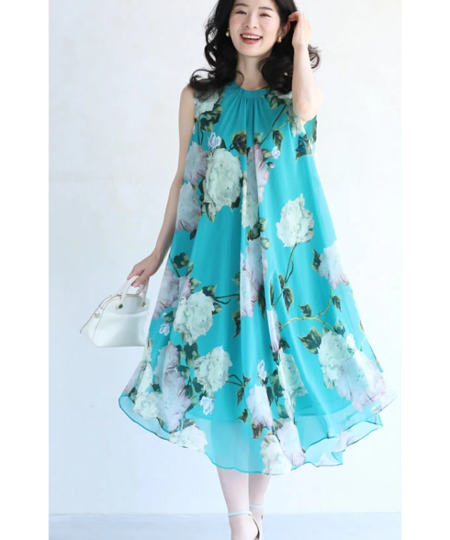 再入荷6月14日 （黒）透明感 溢れる シアー な 花画 ミニ ワンピース wkg00495 cawaii ノースリーブ 春 チュニック ワンピース 膝丈 Aライン 花柄 バルーン 体型カバー シアー 薄手 シフォン ノースリーブ 大きいサイズ ワンピース 母の日 再入荷6月14日 （黒）透明感 溢れる シアー な 花画 ミニ ワンピース