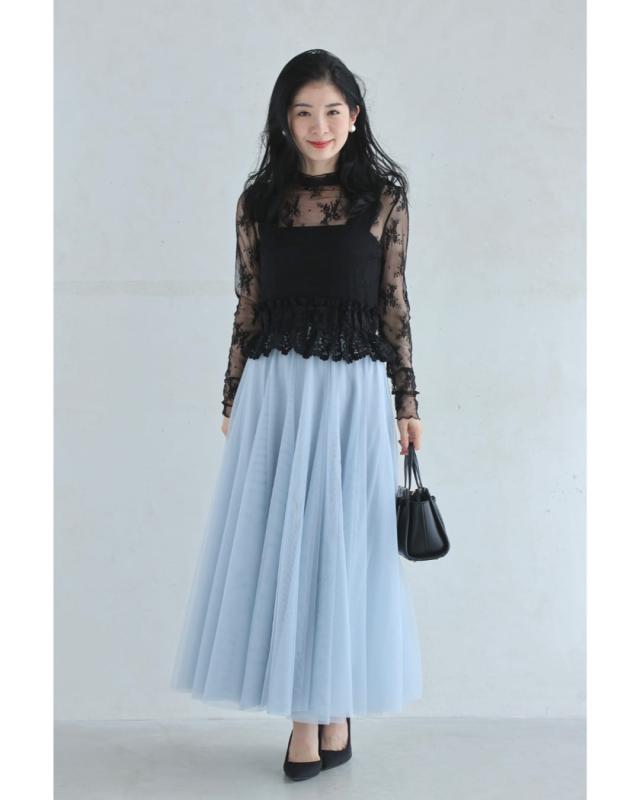 再入荷7月29日 （黒）ボリュームフリルレースのゴムベルト cawaii