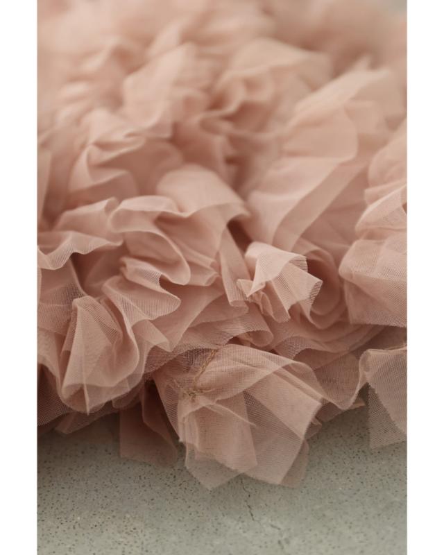 再入荷11月18日 流れるフリルのボリューミーチュールロングスカート