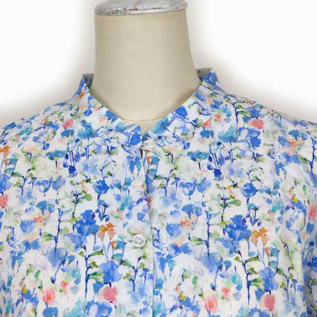 [2024春夏新作] リバティ ブラウス × ジェイ スローアン スタンドカラーブラウス LIBERTY × J Sloane Stand Collar Blouse レディース の通販は