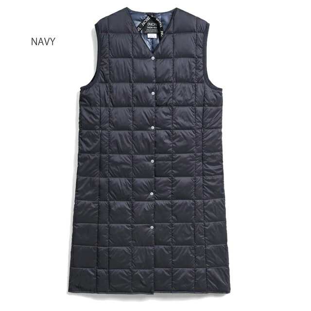 [2023秋冬新作] TAION タイオン  インナーダウン Vネック ロング ダウン ベスト TAION-W001-LONG V NECK LONG DOWN VEST  レディース キャンプ キャンプウェア 800フィルパワー アウトドアの通販は