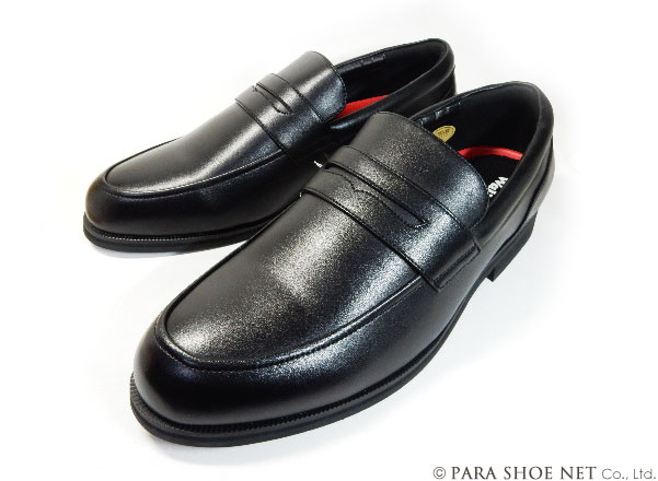 Walkable ローファー ビジネスシューズ 幅広甲高Gワイズ（6E/EEEEEE）黒［紳士靴・大きいサイズ（ビッグサイズ） 27.5cm、28cm（28.0cm）、29cm（29.0cm）、30cm（30.0cm）あり］(NS2093-BLK)