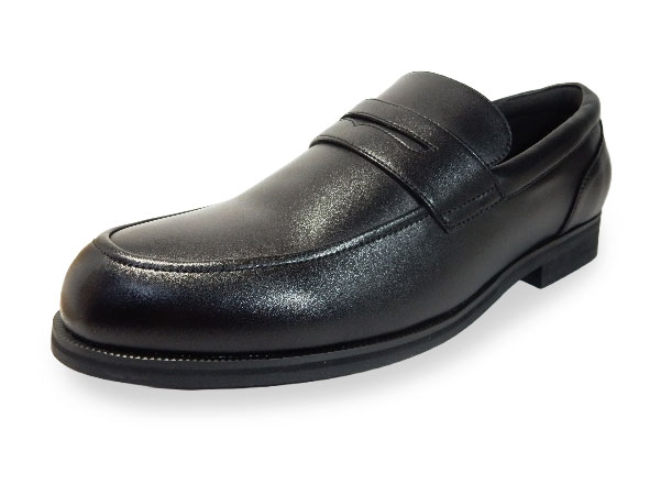 Walkable ローファー ビジネスシューズ 幅広甲高Gワイズ（6E/EEEEEE）黒［紳士靴・大きいサイズ（ビッグサイズ） 27.5cm、28cm（28.0cm）、29cm（29.0cm）、30cm（30.0cm）あり］(NS2093-BLK)