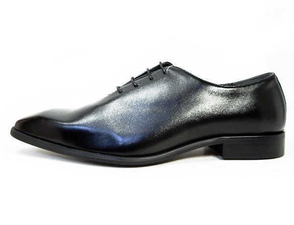 GERODI 本革 ホールカット（ワンピース）ビジネスシューズ 黒 ワイズ 3E（EEE）28cm（28.0cm）、28.5cm、29cm（29.0cm）【大きいサイズ（ビッグサイズ）メンズ 革靴・紳士靴】