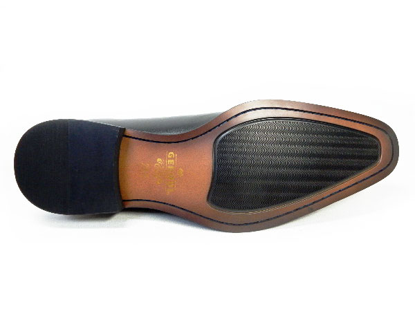 GERODI 本革 ホールカット（ワンピース）ビジネスシューズ 黒 ワイズ 3E（EEE）28cm（28.0cm）、28.5cm、29cm（29.0cm）【大きいサイズ（ビッグサイズ）メンズ 革靴・紳士靴】