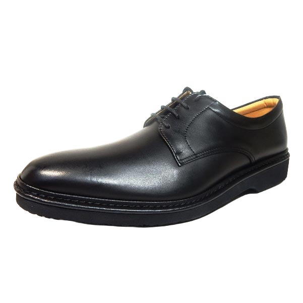 Rinescante Valentiano 本革 プレーントゥ 軽量ビジネスシューズ ワイズ4E（EEEE） 黒 27.5cm 28cm（28.0cm）29cm（29.0cm）30cm（30.0cm） 【大きいサイズ 革靴・紳士靴】(5303k-blk)