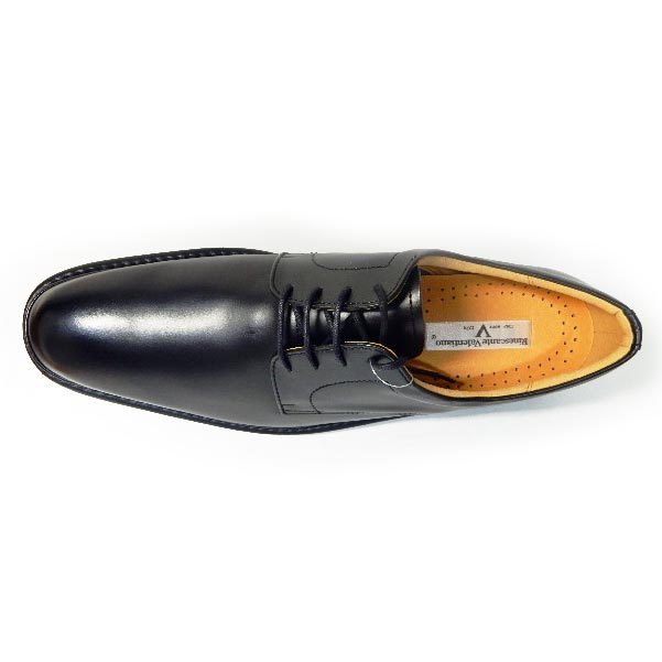 Rinescante Valentiano 本革 プレーントゥ 軽量ビジネスシューズ ワイズ4E（EEEE） 黒 27.5cm 28cm（28.0cm）29cm（29.0cm）30cm（30.0cm） 【大きいサイズ 革靴・紳士靴】(5303k-blk)