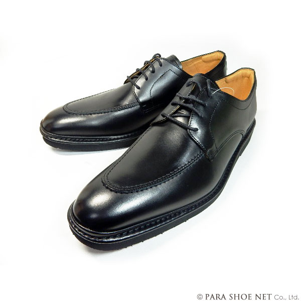 Rinescante Valentiano 本革 Uチップ 軽量ビジネスシューズ ワイズ4E（EEEE） 黒 27.5cm 28cm（28.0cm）29cm（29.0cm）30cm（30.0cm） 【大きいサイズ 革靴・紳士靴】(5313k-blk)