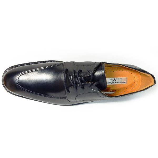 Rinescante Valentiano 本革 Uチップ 軽量ビジネスシューズ ワイズ4E（EEEE） 黒 27.5cm 28cm（28.0cm）29cm（29.0cm）30cm（30.0cm） 【大きいサイズ 革靴・紳士靴】(5313k-blk)