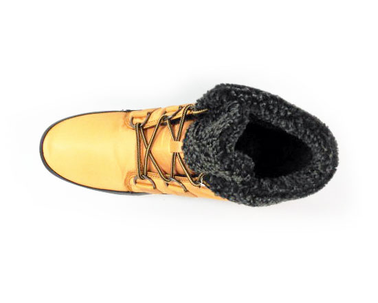 Dect ナイロン防寒ムートンブーツ 防水・防滑ソール イエロー（キャメル）ワイズ3E（EEE）28cm（28.0cm）、29cm（29.0cm）【大きいサイズ（ビッグサイズ）メンズ カジュアルシューズ 紳士靴】【雪道・凍結】