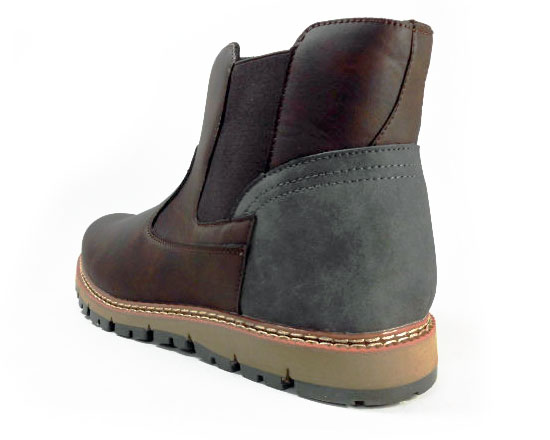 Dect サイドゴアブーツ（防水・防滑ソール）ダークブラウン ワイズ3E（EEE）28cm（28.0cm）、29cm（29.0cm）【大きいサイズ（ビッグサイズ）メンズ カジュアルシューズ 紳士靴】