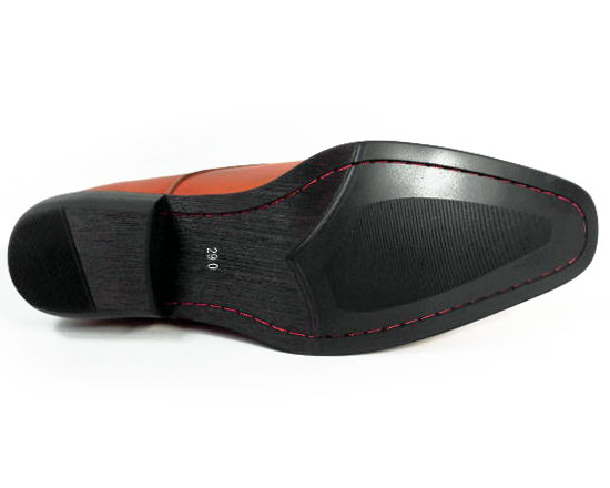 Gixxay 本革 ストレートチップ ビジネスシューズ アンティークブラウン（茶色）ワイズ3E（EEE）28cm（28.0cm）、29cm（29.0cm）【大きいサイズ（ビッグサイズ）メンズ革靴・紳士靴】（2855-br）