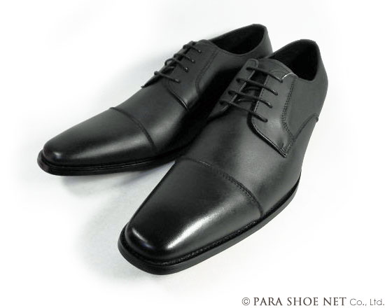 Gixxay 本革 ストレートチップ ビジネスシューズ アンティークブラック（黒）ワイズ3E（EEE）28cm（28.0cm）、29cm（29.0cm）【大きいサイズ（ビッグサイズ）メンズ革靴・紳士靴】（2855-blk）