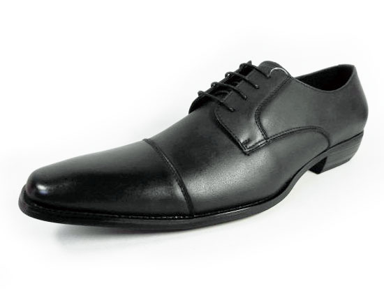 Gixxay 本革 ストレートチップ ビジネスシューズ アンティークブラック（黒）ワイズ3E（EEE）28cm（28.0cm）、29cm（29.0cm）【大きいサイズ（ビッグサイズ）メンズ革靴・紳士靴】（2855-blk）