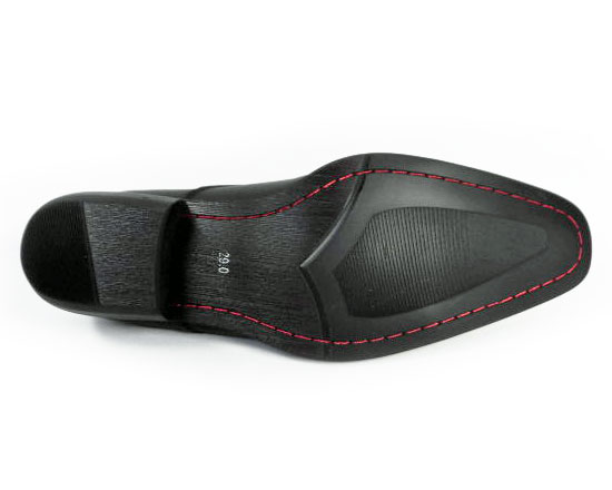 Gixxay 本革 ストレートチップ ビジネスシューズ アンティークブラック（黒）ワイズ3E（EEE）28cm（28.0cm）、29cm（29.0cm）【大きいサイズ（ビッグサイズ）メンズ革靴・紳士靴】（2855-blk）