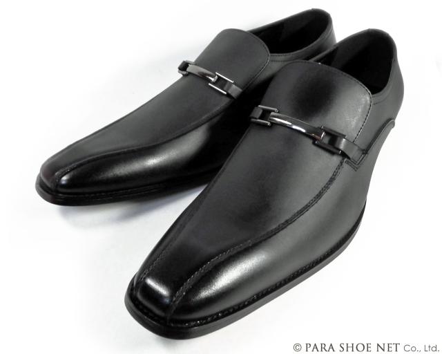 Gixxay 本革 ビットローファー ビジネスシューズ アンティークブラック（黒）ワイズ3E（EEE）28cm（28.0cm）、29cm（29.0cm）【大きいサイズ（ビッグサイズ）メンズ革靴・紳士靴】（2856-blk）