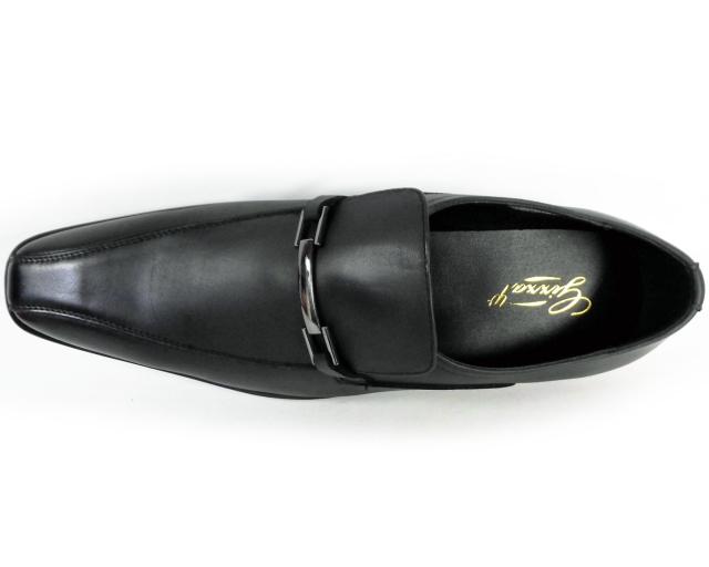 Gixxay 本革 ビットローファー ビジネスシューズ アンティークブラック（黒）ワイズ3E（EEE）28cm（28.0cm）、29cm（29.0cm）【大きいサイズ（ビッグサイズ）メンズ革靴・紳士靴】（2856-blk）