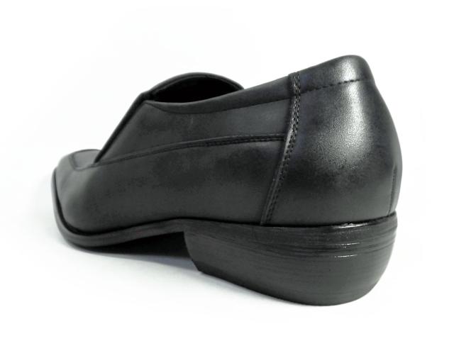 Gixxay 本革 ヴァンプスリッポン ビジネスシューズ アンティークブラック（黒）ワイズ3E（EEE）28cm（28.0cm）、29cm（29.0cm）【大きいサイズ（ビッグサイズ）メンズ革靴・紳士靴】（2857-blk）