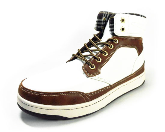 LiBERTO（EDWIN）ハイカットスニーカー（防水・防滑ソール）ホワイト（白）ワイズ3E（EEE）28cm（28.0cm）、29cm（29.0cm）【大きいサイズ（ビッグサイズ）メンズ カジュアルシューズ 紳士靴】