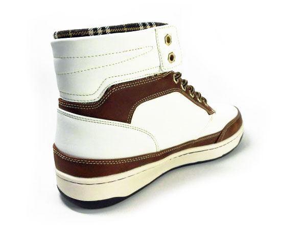 LiBERTO（EDWIN）ハイカットスニーカー（防水・防滑ソール）ホワイト（白）ワイズ3E（EEE）28cm（28.0cm）、29cm（29.0cm）【大きいサイズ（ビッグサイズ）メンズ カジュアルシューズ 紳士靴】