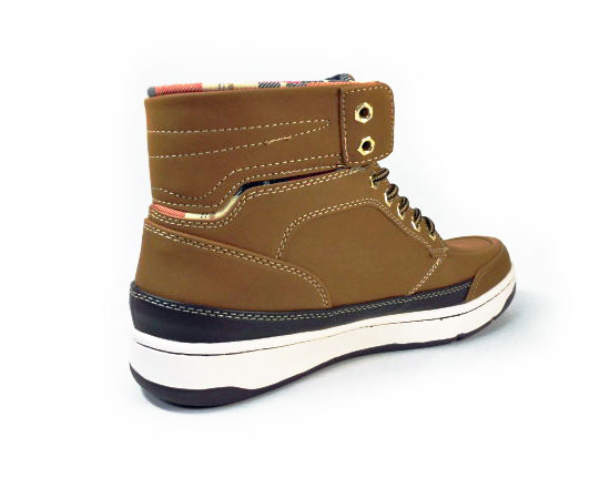 LiBERTO（EDWIN）レースアップブーツ 防水・防滑ソール イエロー（キャメル）ワイズ3E（EEE）28cm（28.0cm）、29cm（29.0cm）【大きいサイズ（ビッグサイズ）メンズ カジュアルシューズ 紳士靴】