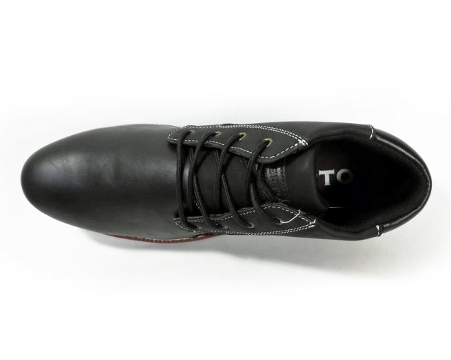 LiBERTO（EDWIN）レースアップブーツ（4cm防水・防滑ソール）黒（ブラック）ワイズ3E（EEE）28cm（28.0cm）、29cm（29.0cm）【大きいサイズ（ビッグサイズ）メンズ カジュアルシューズ 紳士靴】