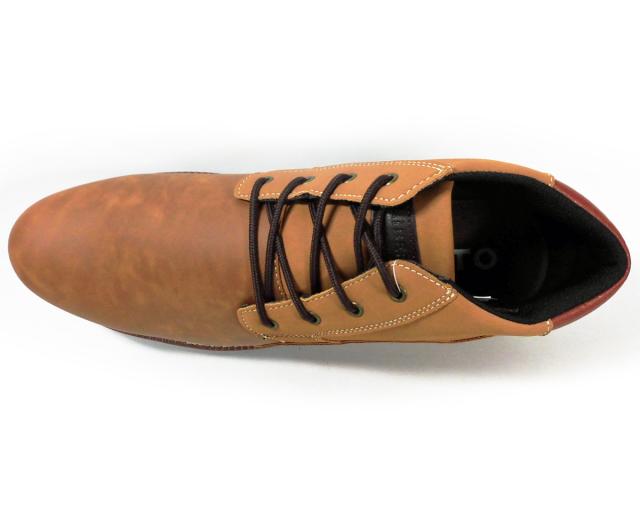 LiBERTO（EDWIN）レースアップブーツ（4cm防水・防滑ソール）キャメル ワイズ3E（EEE）28cm（28.0cm）、29cm（29.0cm）【大きいサイズ（ビッグサイズ）メンズ カジュアルシューズ 紳士靴】